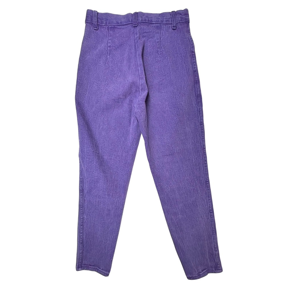 VTG Cafe La Vie Purple High Waisted Bareback‎ Jeans Womens 13/14 Denim